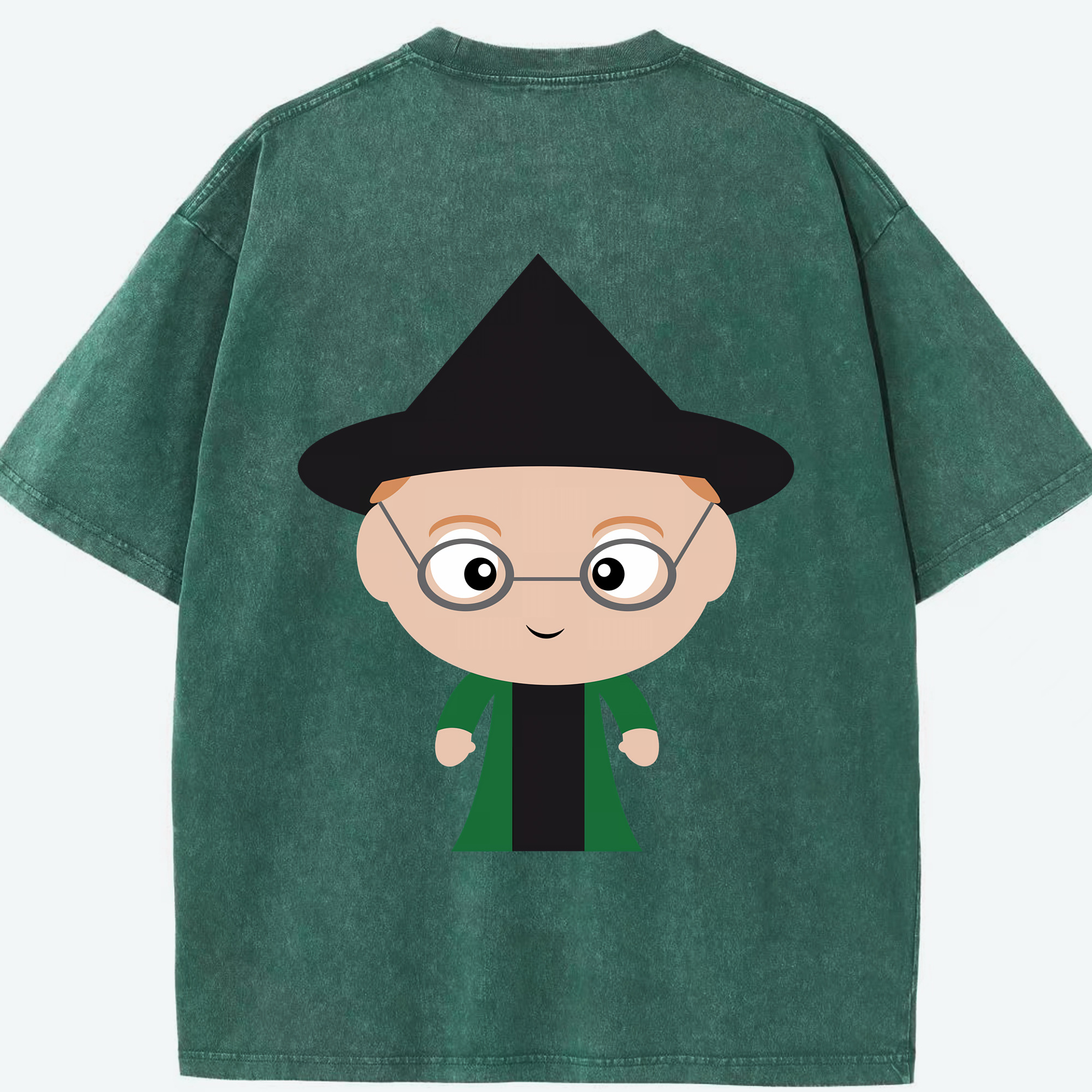 （画像用） Harry Potter ハリー・ポッターシリーズ 綿100% ヴィンテージ風 半袖Tシャツ（背面プリント）